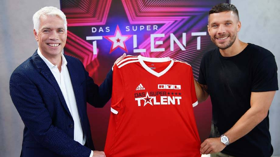 Henning Tewe und Lukas Podolski für DAS SUPERTALENT