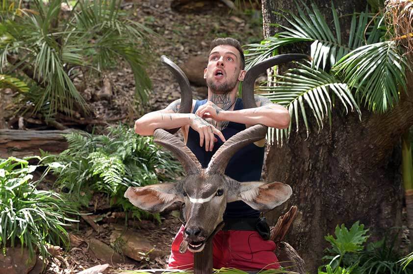 Eric mit dem Kopf eines toten Kudus