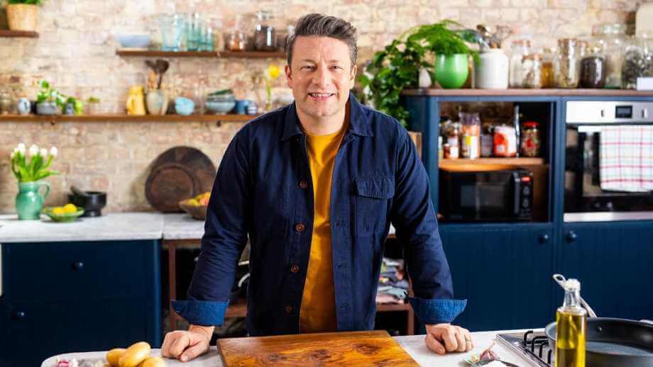 Jamie Oliver in seiner Fernsehküche